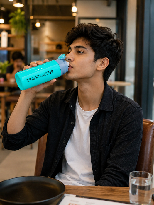 500 ml Plastic Insulated Water Bottle | Pack of 4 - Image 2